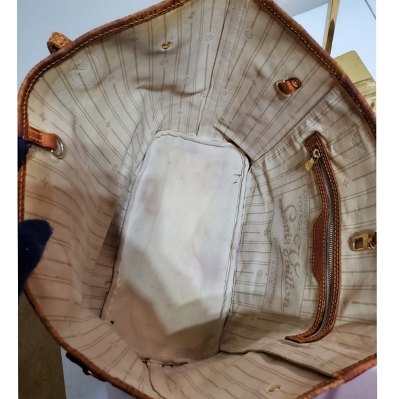 LOUIS VUITTON Damier Azur Neverfull MM Bag - Picture 12 of 13